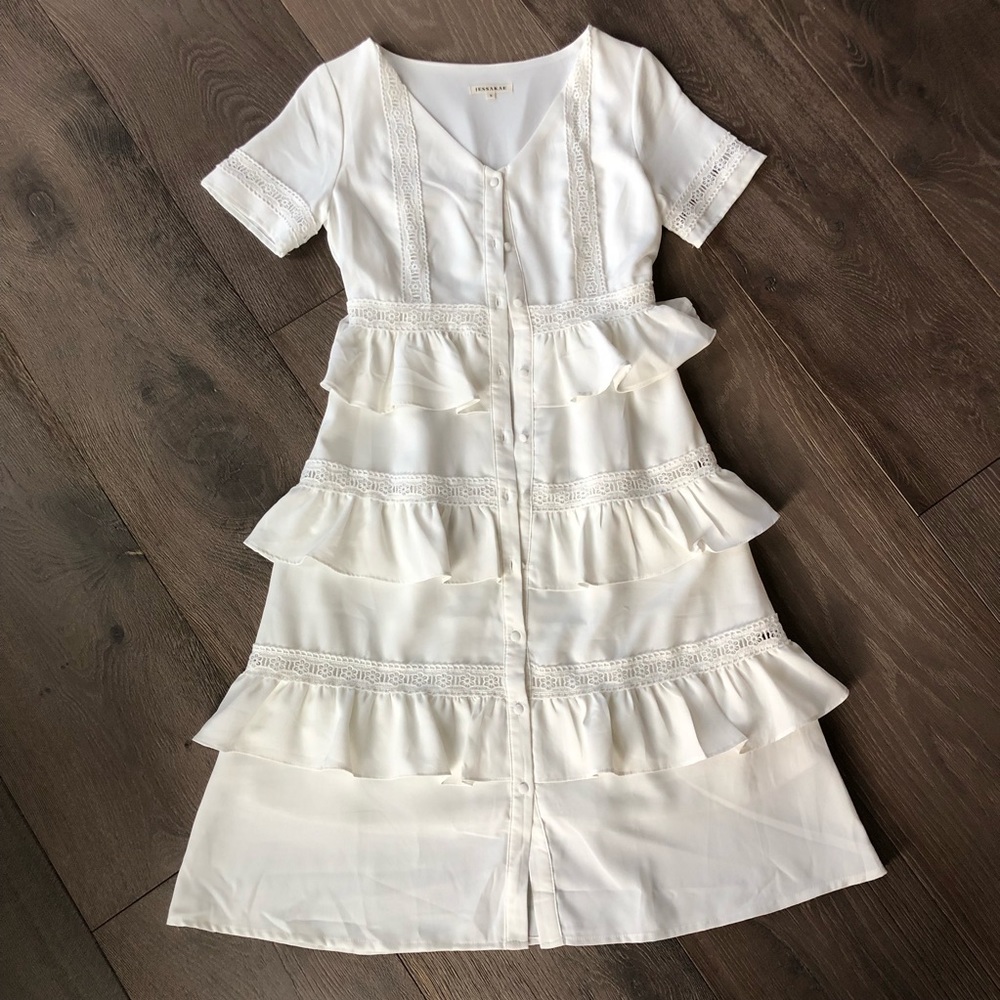 White Jessa Kae Dress - New!